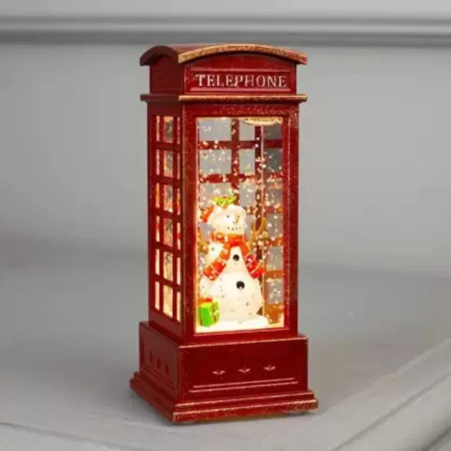 ĐỒ TRANG TRÍ - DECOR CHRISTMAS ĐÈN TUYẾT TRẠM ĐIỆN THOẠI SNOWMAN BÉ 4