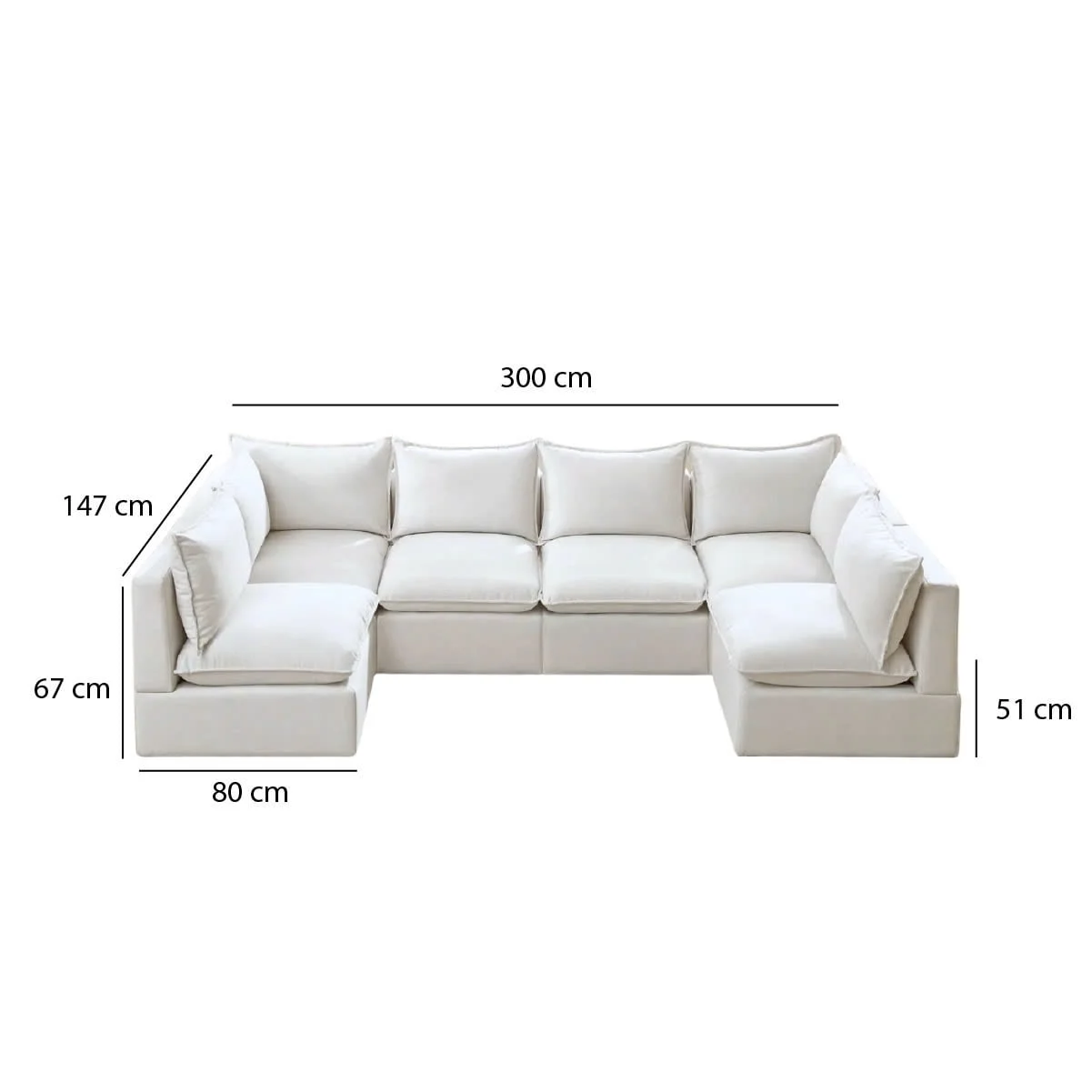 GHẾ SOFA MODULE COMBO 6C 2