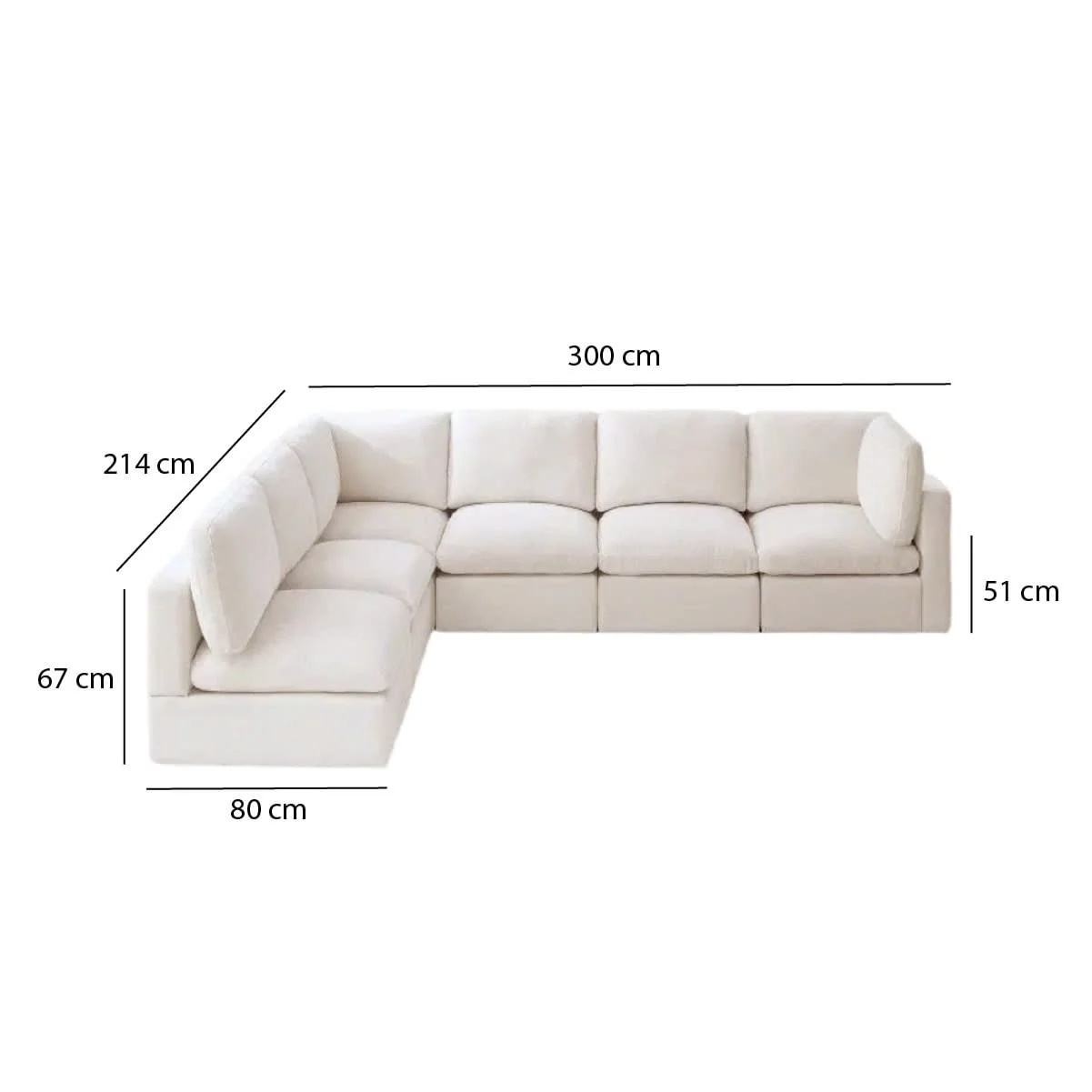 GHẾ SOFA MODULE COMBO 6C 3