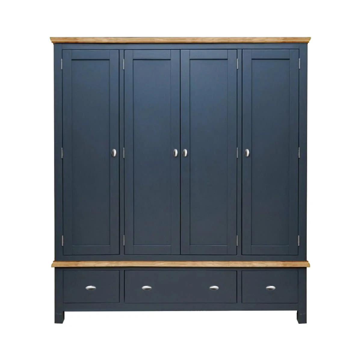 TỦ QUẦN ÁO HIGHGATE MÀU XÁM XANH 4 CÁNH