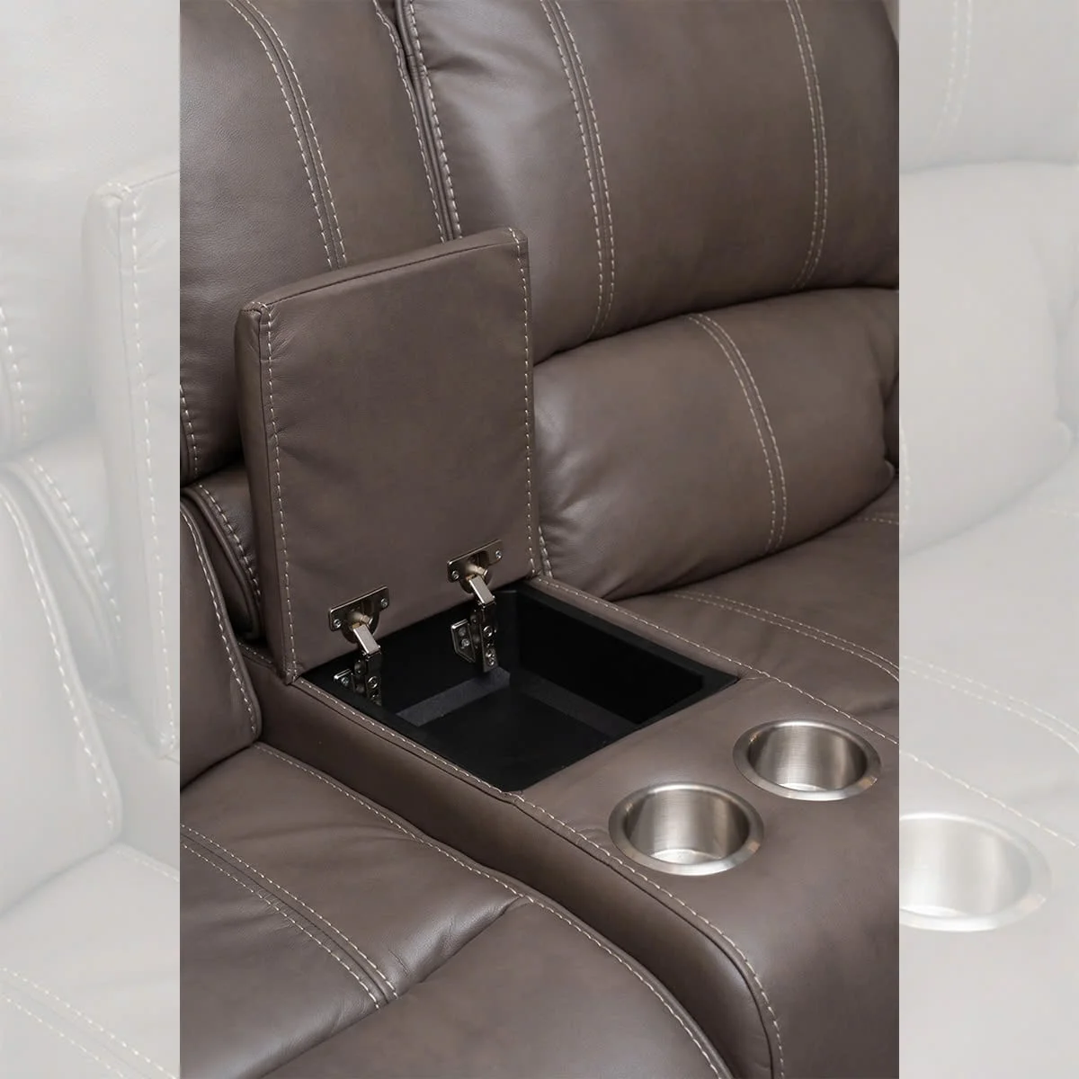 GHẾ SOFA 2 CHỖ DA BÒ CHỈNH CƠ JAMESTOWN 3
