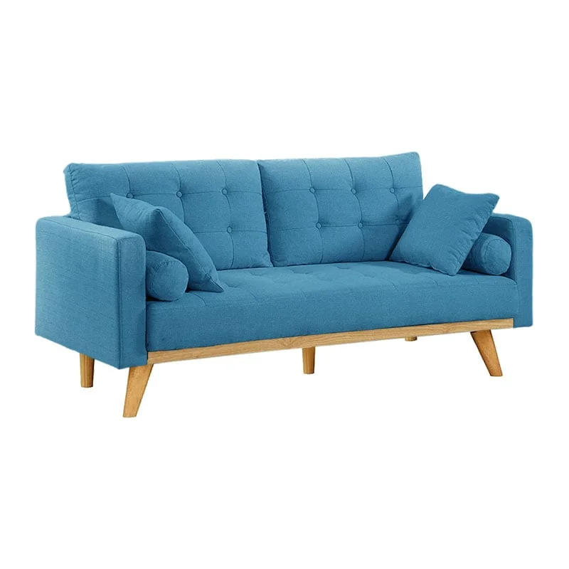 GHẾ SOFA 3 CHỖ DERRY XANH NHẠT