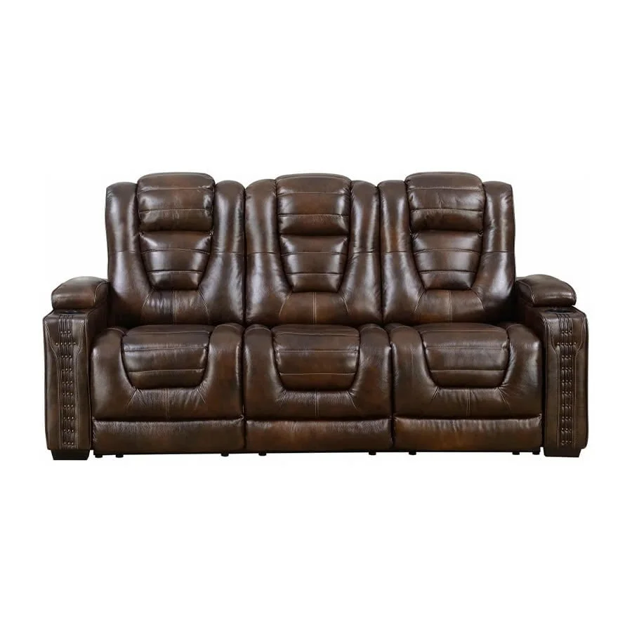 GHẾ SOFA 3 CHỖ DA BÒ CHỈNH ĐIỆN ERIC CHURCH 2