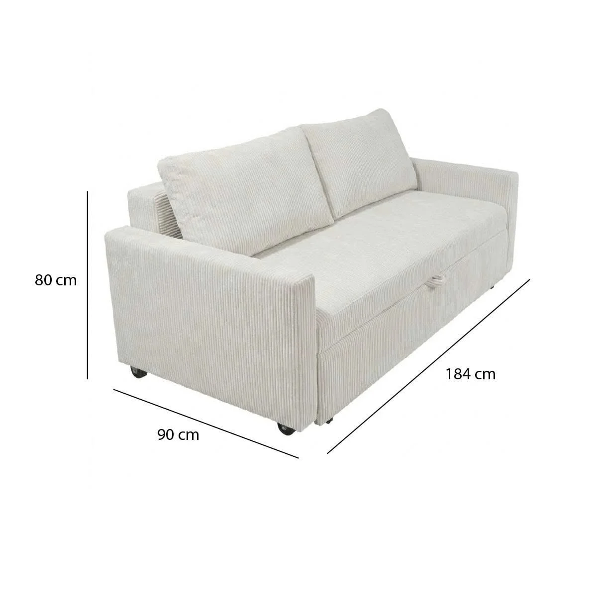 GHẾ SOFA BED OLIVERA MÀU BE 2