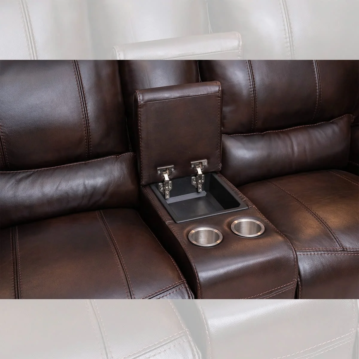 GHẾ SOFA 2 CHỖ DA BÒ CHỈNH ĐIỆN SEFANA 4