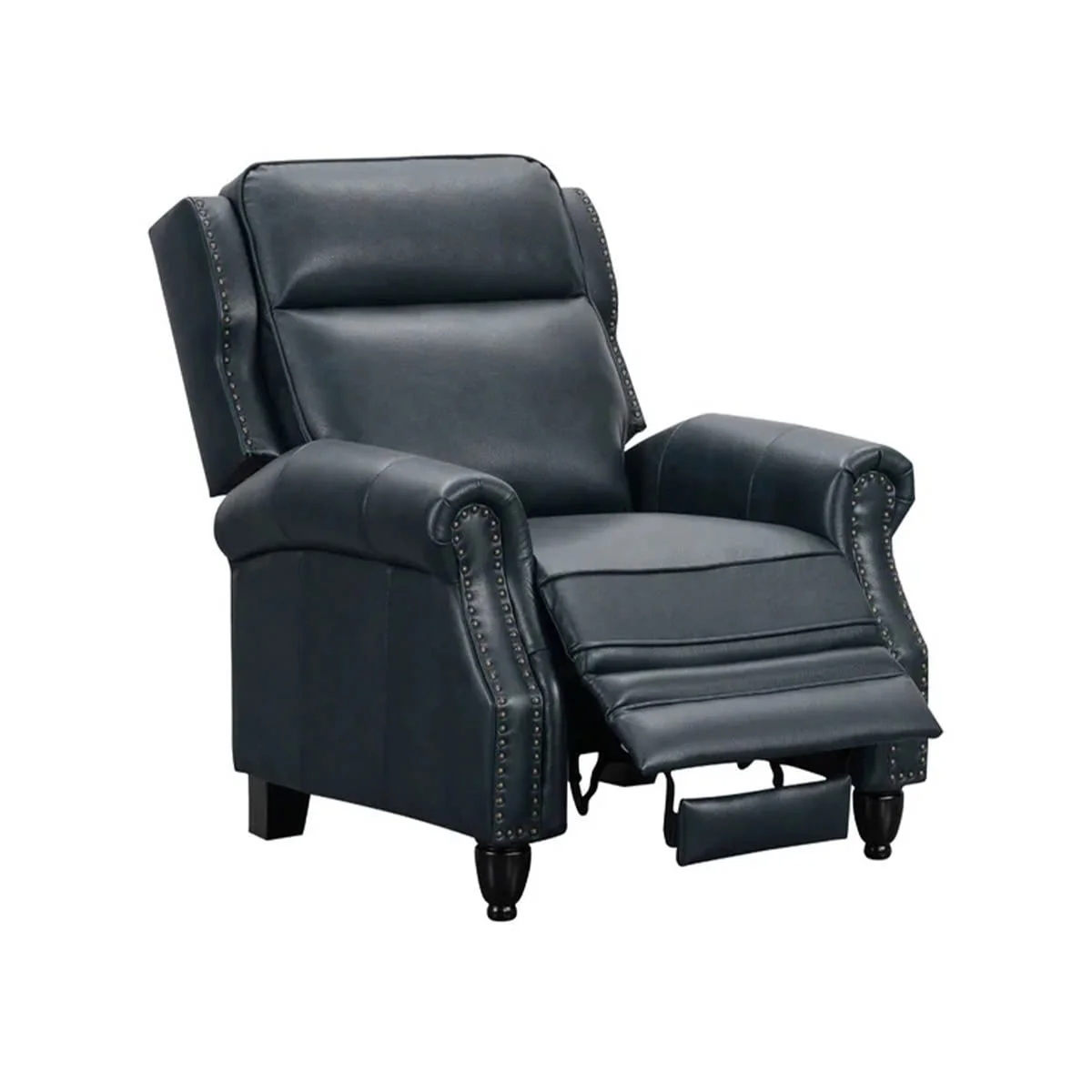 GHẾ SOFA ĐƠN DA BÒ CHỈNH CƠ POLLENZO MÀU XANH 3