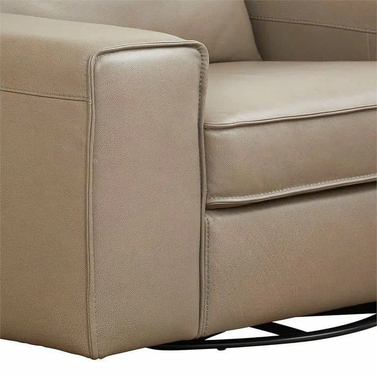 GHẾ SOFA ĐƠN DA BÒ HUDDLE SWILVER 3