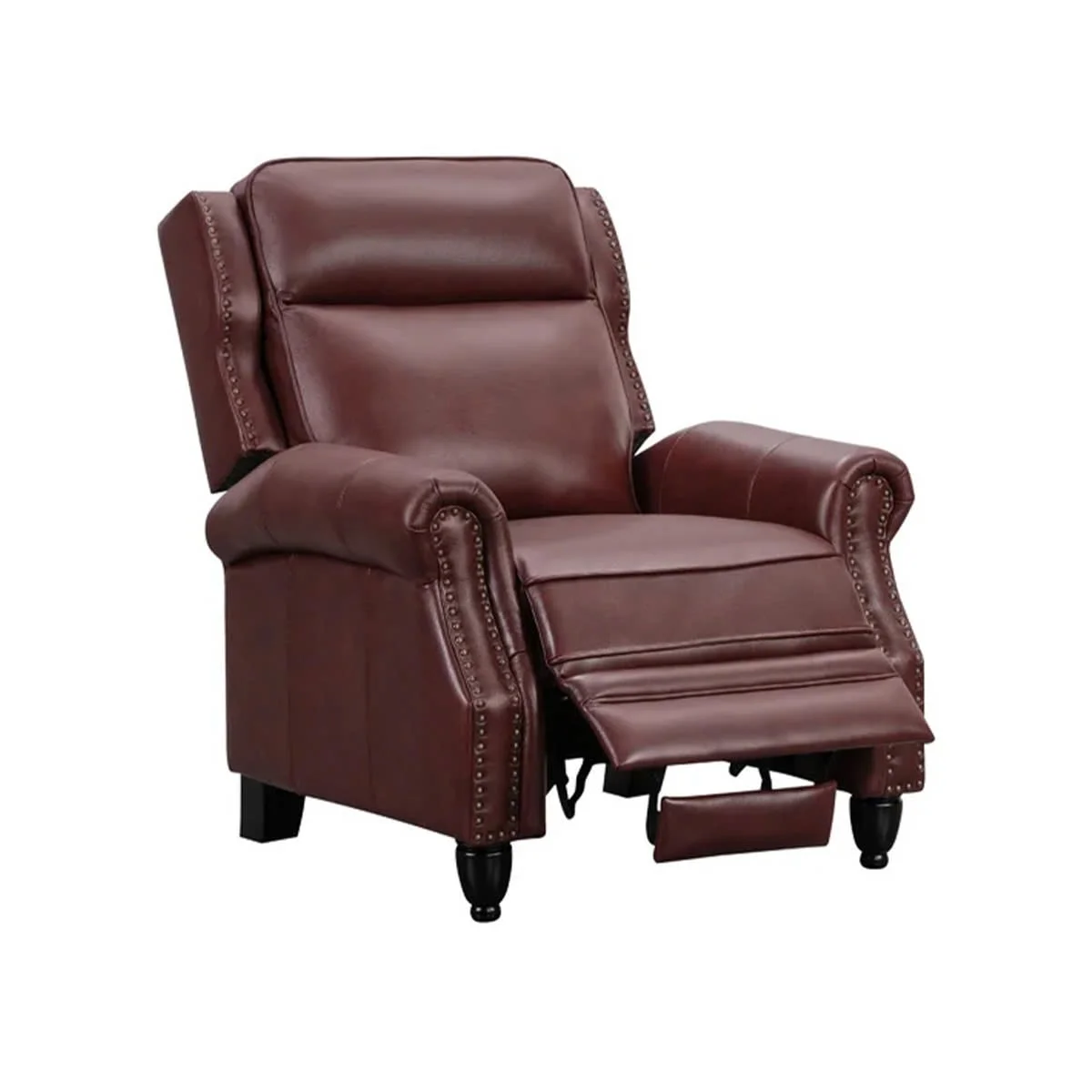 GHẾ SOFA ĐƠN DA BÒ CHỈNH CƠ POLLENZO MÀU ĐỎ 3
