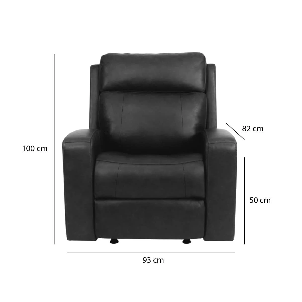 GHẾ SOFA ĐƠN DA BÒ CHỈNH ĐIỆN LINDEN 2