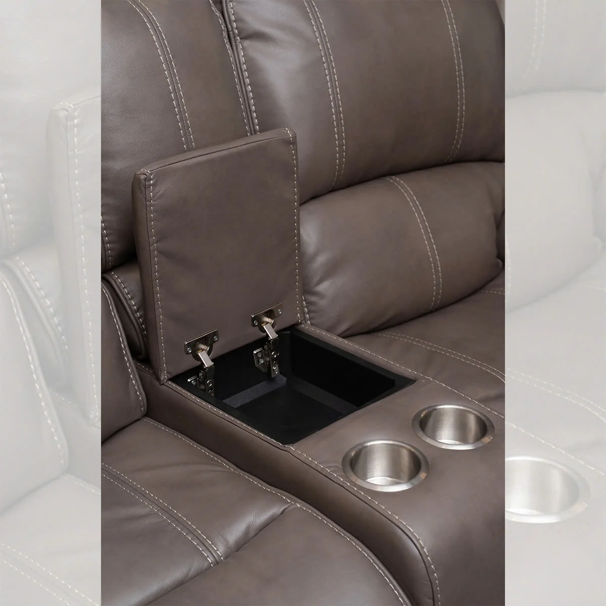 GHẾ SOFA 2 CHỖ DA BÒ CHỈNH CƠ JAMESTOWN 3