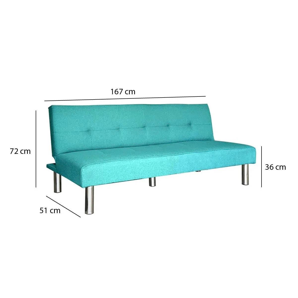 GHẾ SOFA BED SERTA MÀU XANH 2