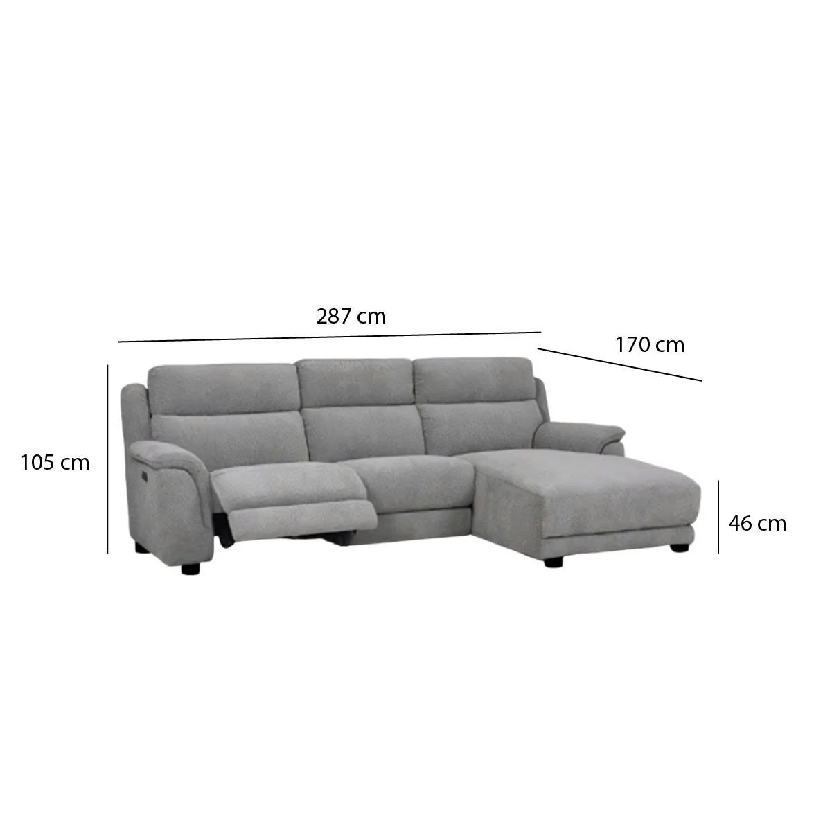 GHẾ SOFA GÓC CHỈNH CƠ CLARK 2