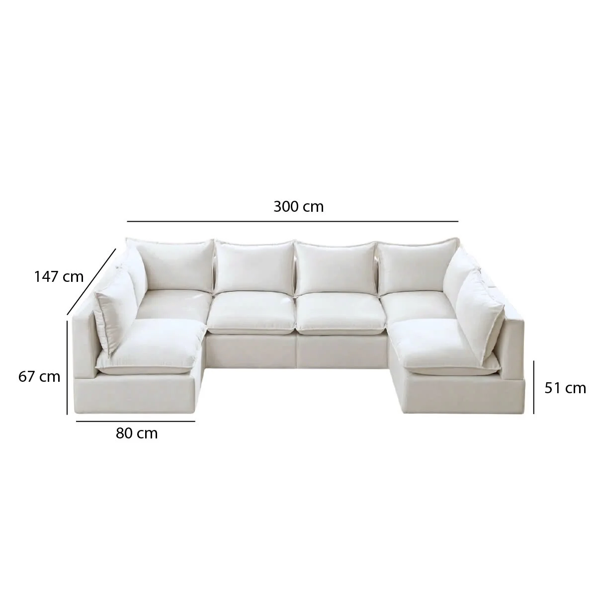GHẾ SOFA MODULE COMBO 6C 2