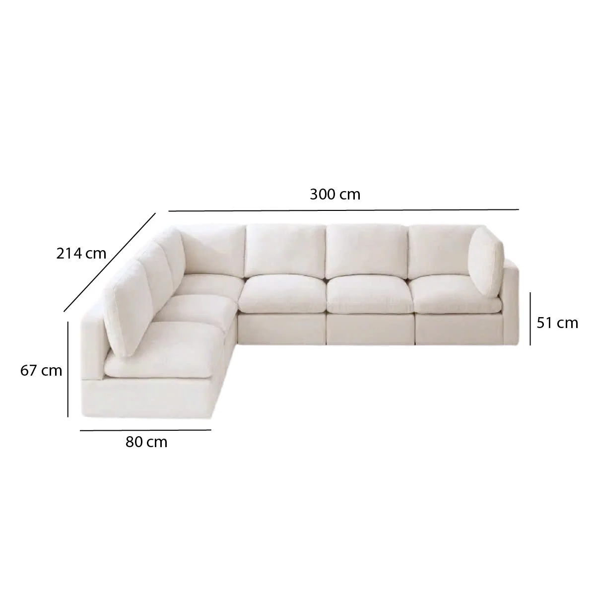 GHẾ SOFA MODULE COMBO 6C 3