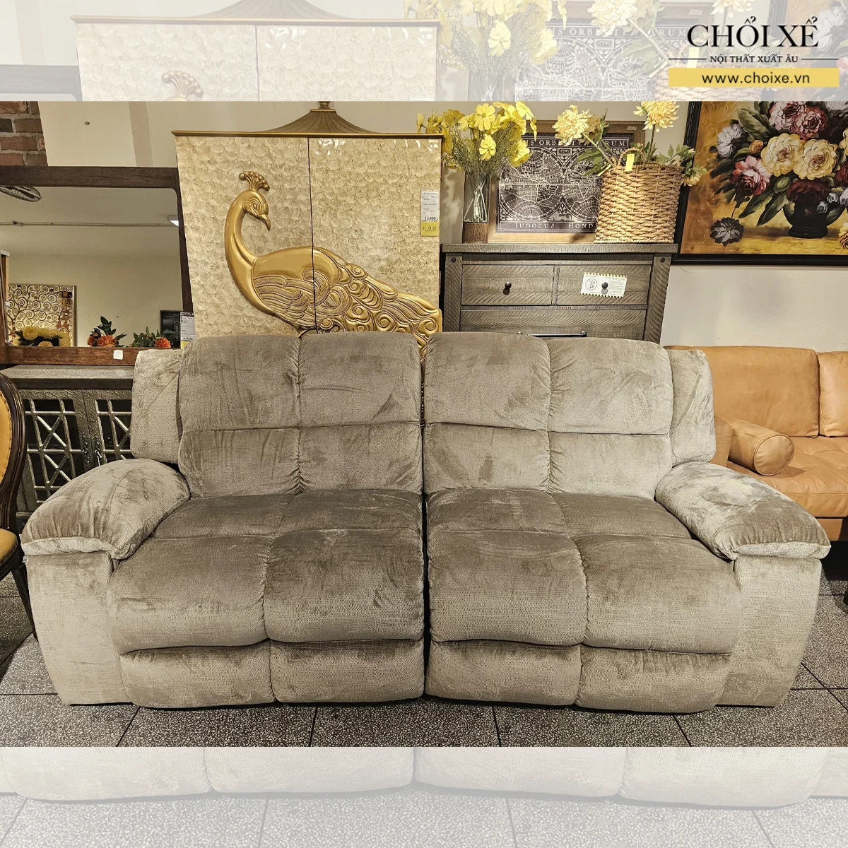 GHẾ SOFA 3 CHỖ CHỈNH CƠ BOSTON 3