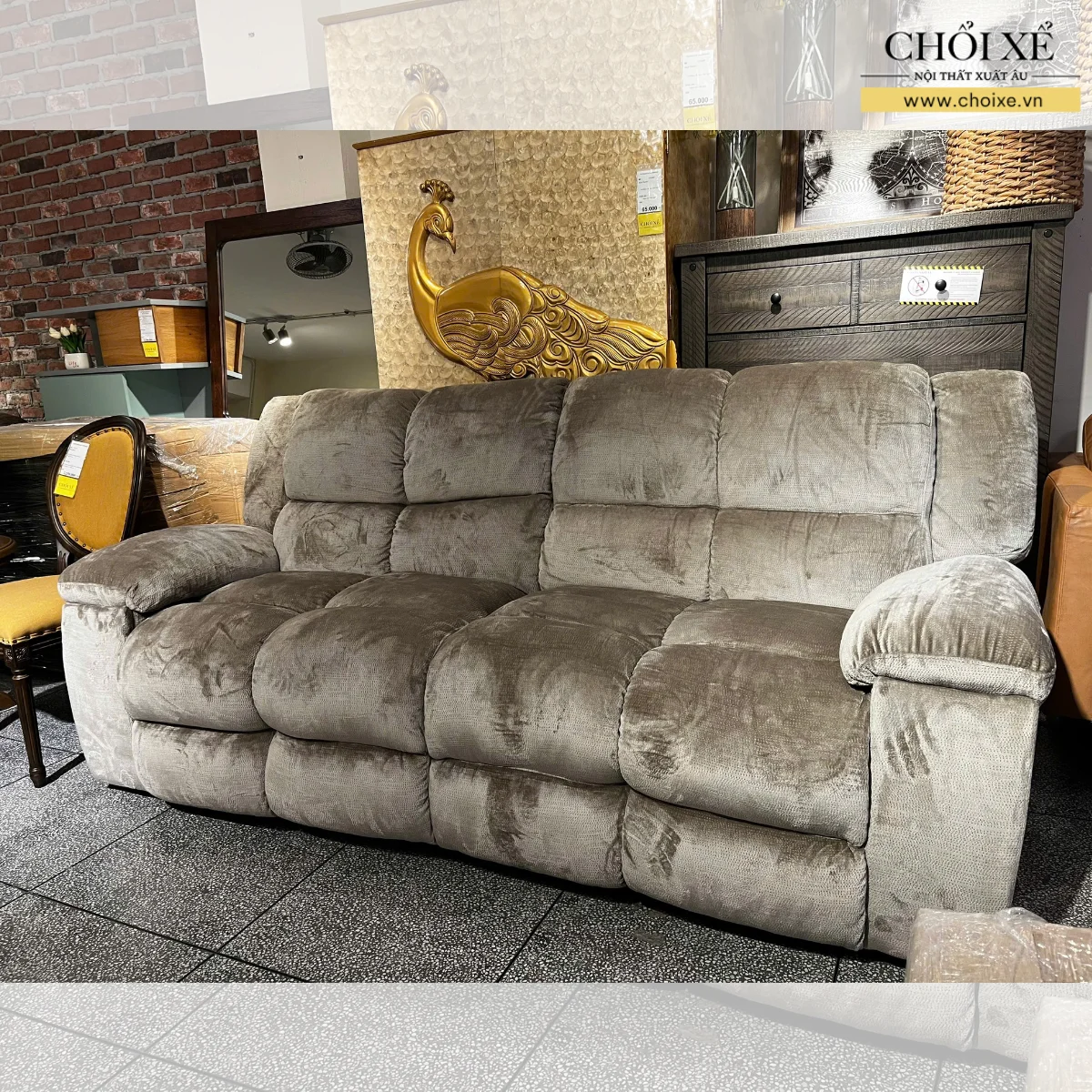 GHẾ SOFA 3 CHỖ CHỈNH CƠ BOSTON 4