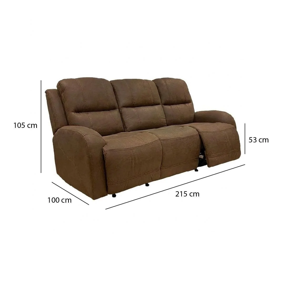 GHẾ SOFA 3 CHỖ CHỈNH CƠ ELBE 2
