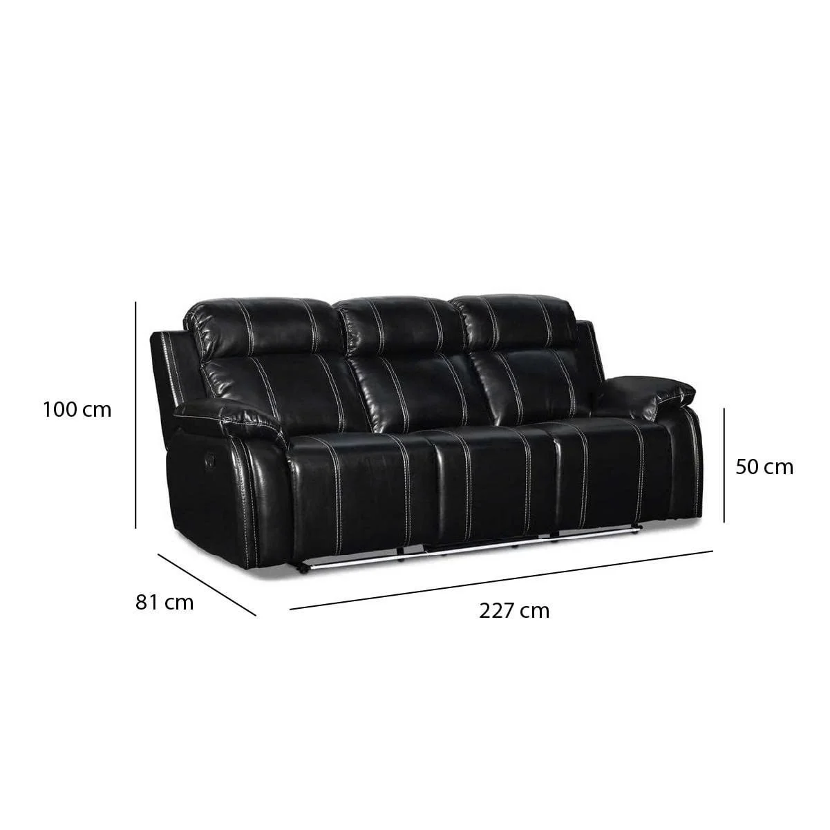GHẾ SOFA 3 CHỖ CHỈNH ĐIỆN FUSION 2
