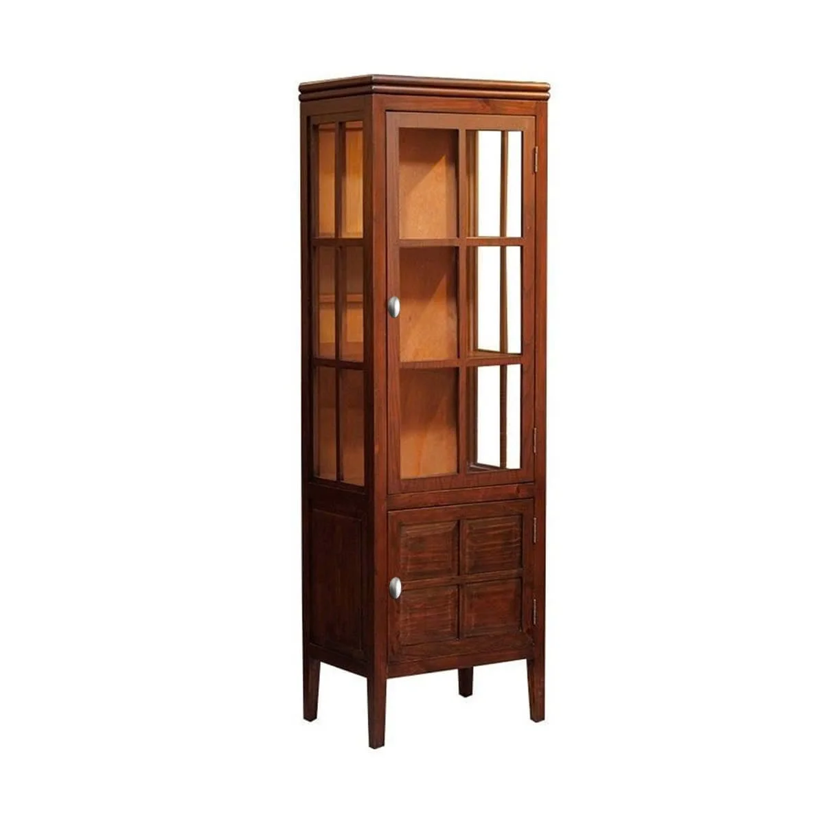 TỦ KÍNH TRƯNG BÀY HAWTHORNE MÀU NÂU