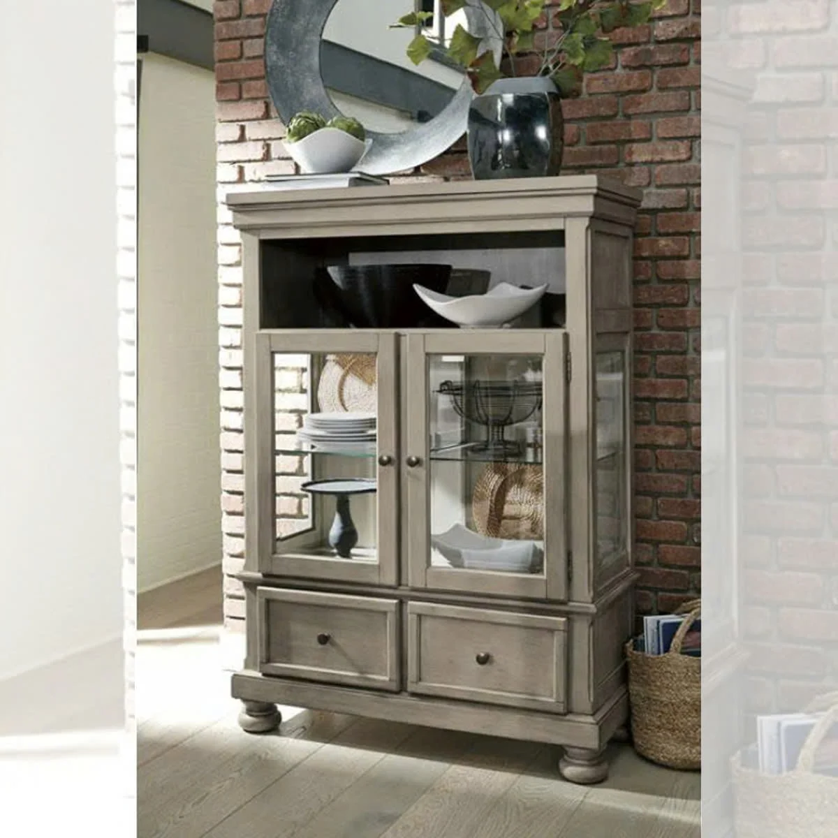 TỦ KÍNH TRƯNG BÀY LETTNER MÀU XÁM 4