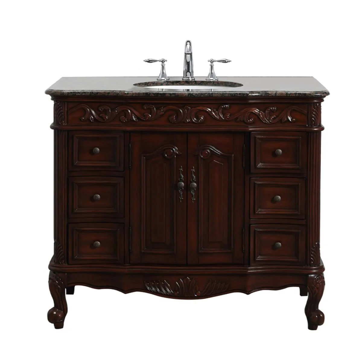 TỦ LAVABO BUCKINGHAM 42 INCH MÀU NÂU 2