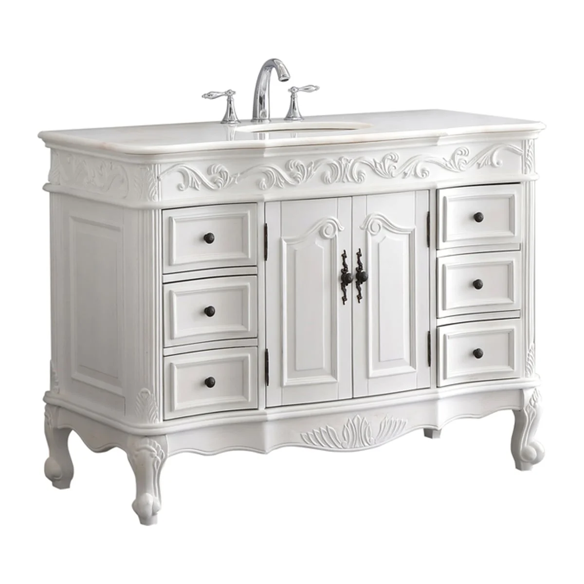 TỦ LAVABO BUCKINGHAM 42 INCH MÀU TRẮNG
