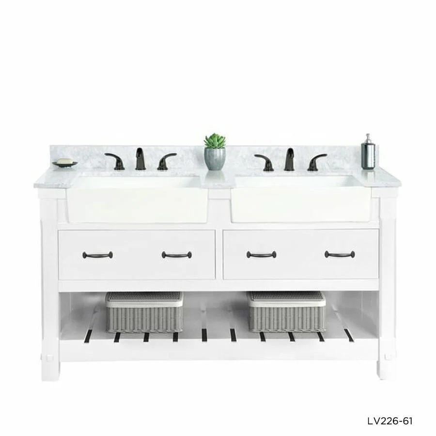 TỦ LAVABO FARMINGTON 61 INCH MÀU TRẮNG