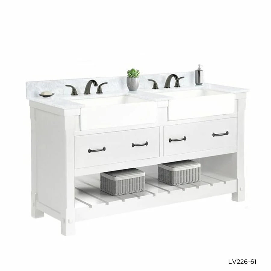 TỦ LAVABO FARMINGTON 61 INCH MÀU TRẮNG 2