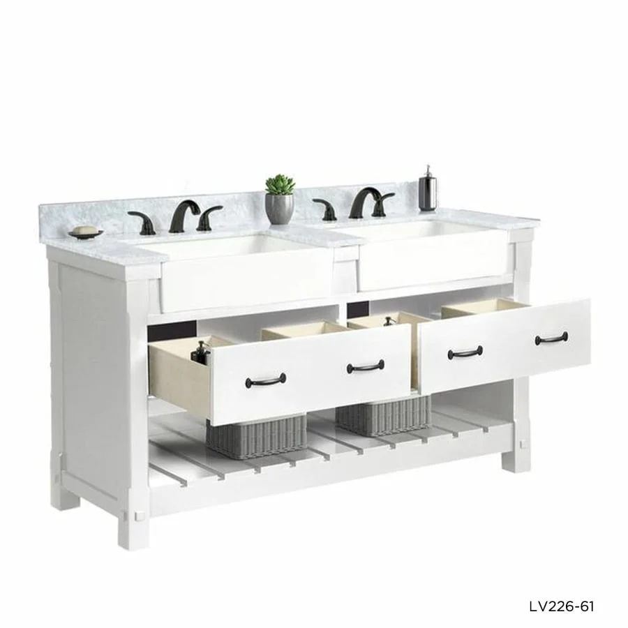 TỦ LAVABO FARMINGTON 61 INCH MÀU TRẮNG 3