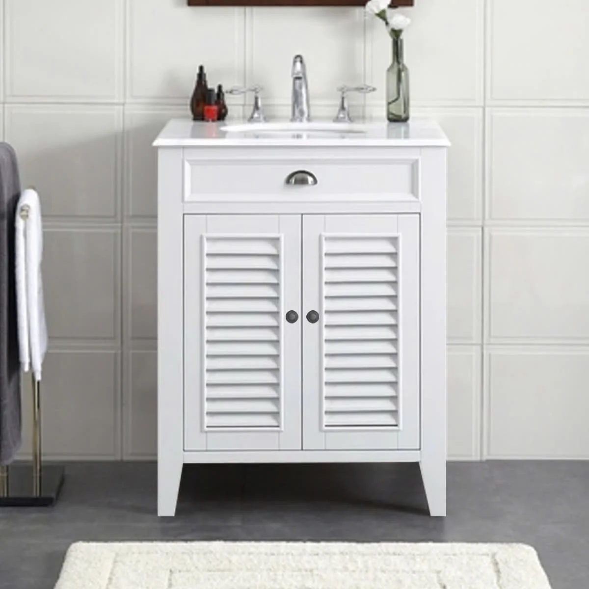 TỦ LAVABO PALM BEACH 26 INCH MÀU TRẮNG 3