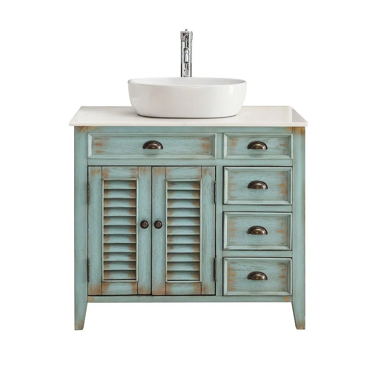 TỦ LAVABO PALM BEACH 36 INCH MÀU XANH