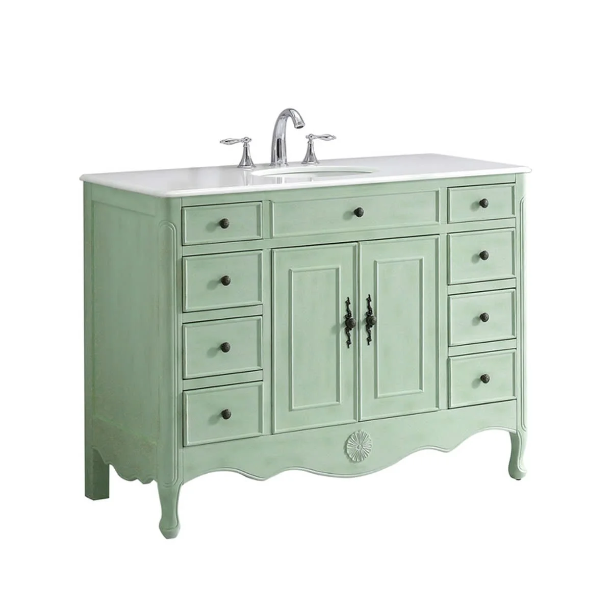 TỦ LAVABO PROVENCE 47 INCH MÀU XANH