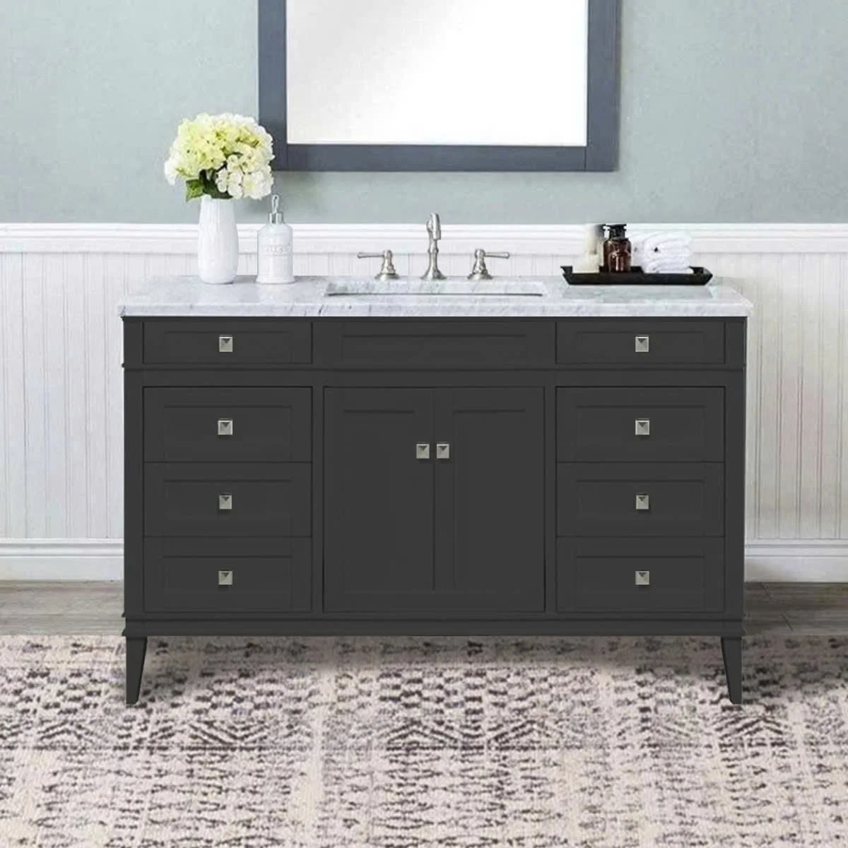 TỦ LAVABO RIVOLI 48 INCH MÀU XÁM ĐẬM 2