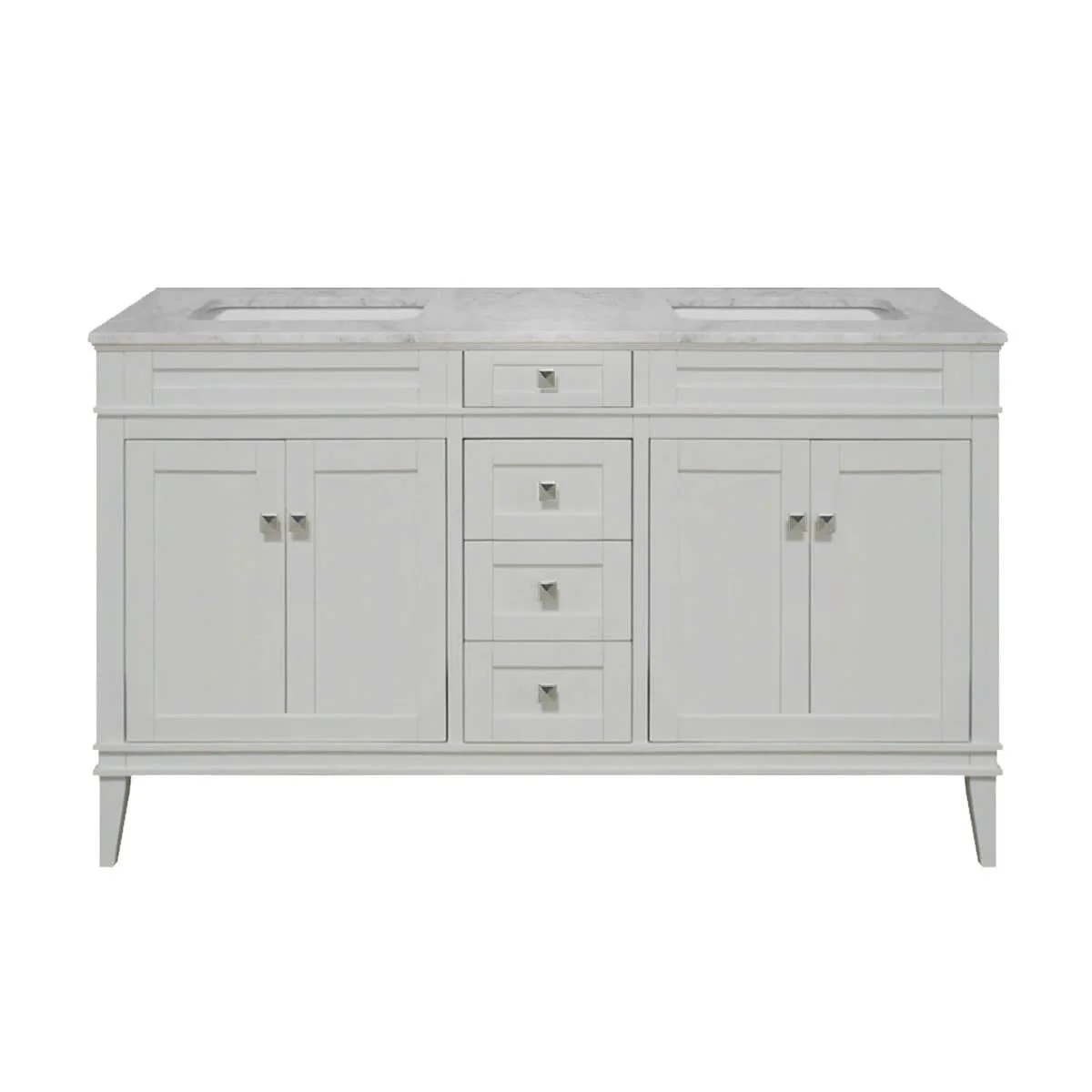 TỦ LAVABO RIVOLI 60 INCH MÀU XÁM NHẠT 2 BỒN