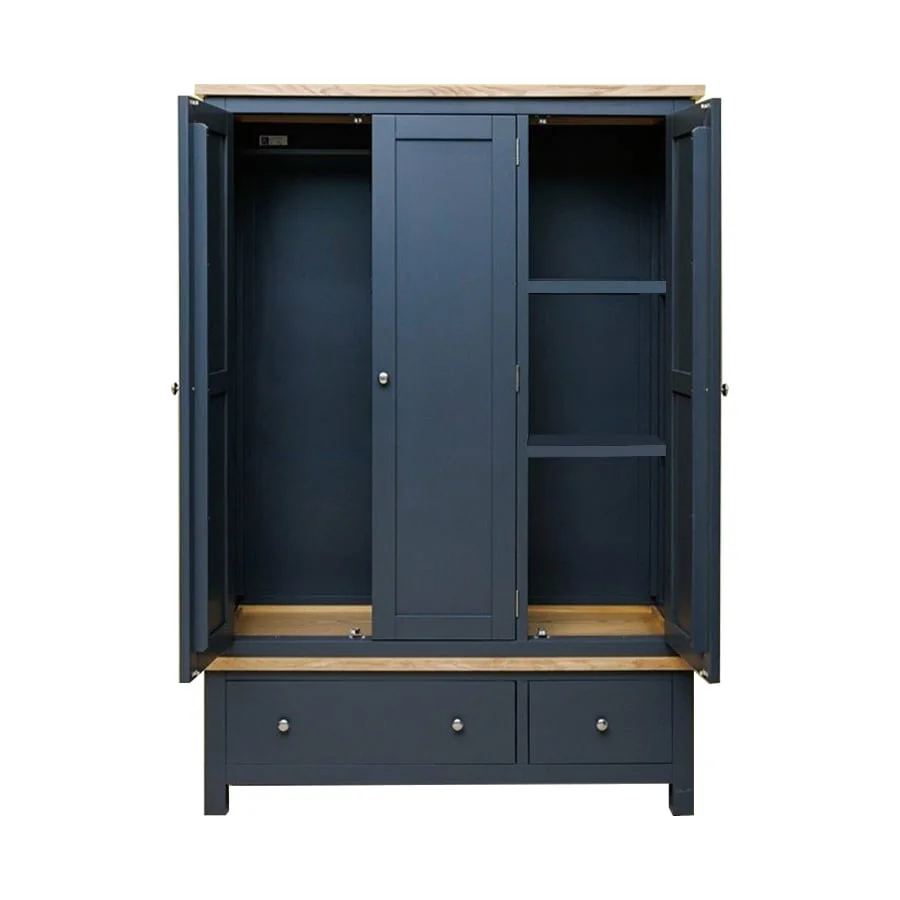 TỦ QUẦN ÁO HIGHGATE MÀU XÁM XANH 3 CÁNH 2