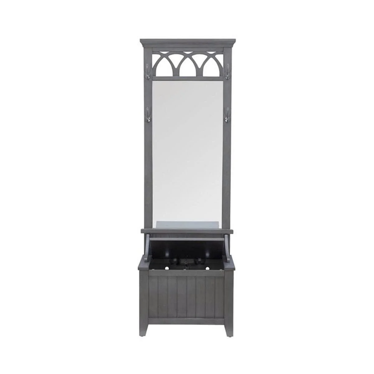 KỆ CHỨA ĐỒ KÈM GƯƠNG VÀ MẮC TREO 4