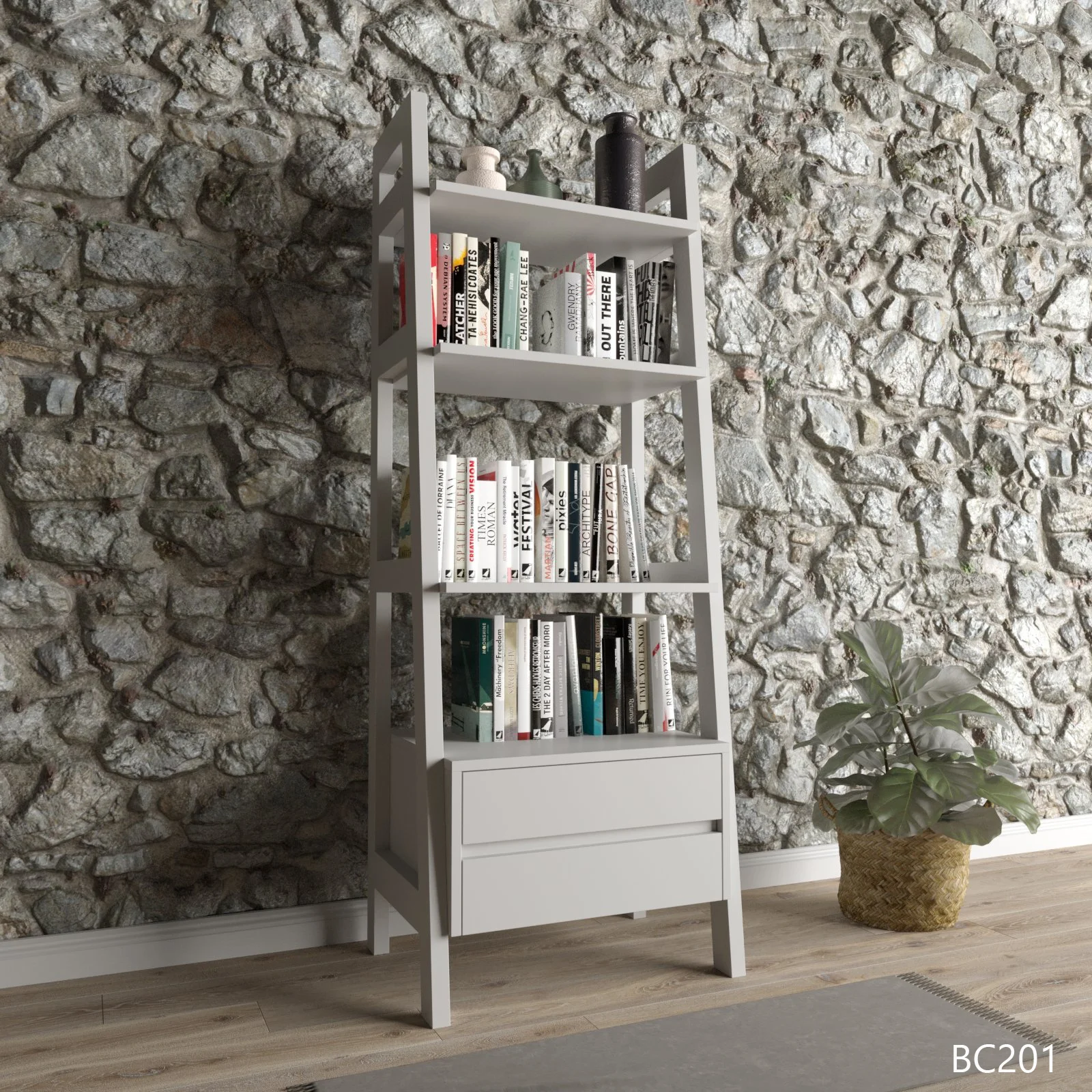 KỆ SÁCH INNER LADDER MÀU TRẮNG 2