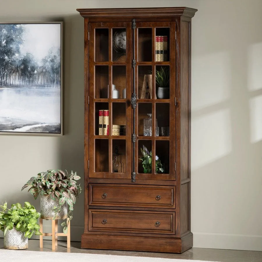 TỦ KÍNH TRƯNG BÀY HAWTHORNE ESTATE MÀU NÂU 2