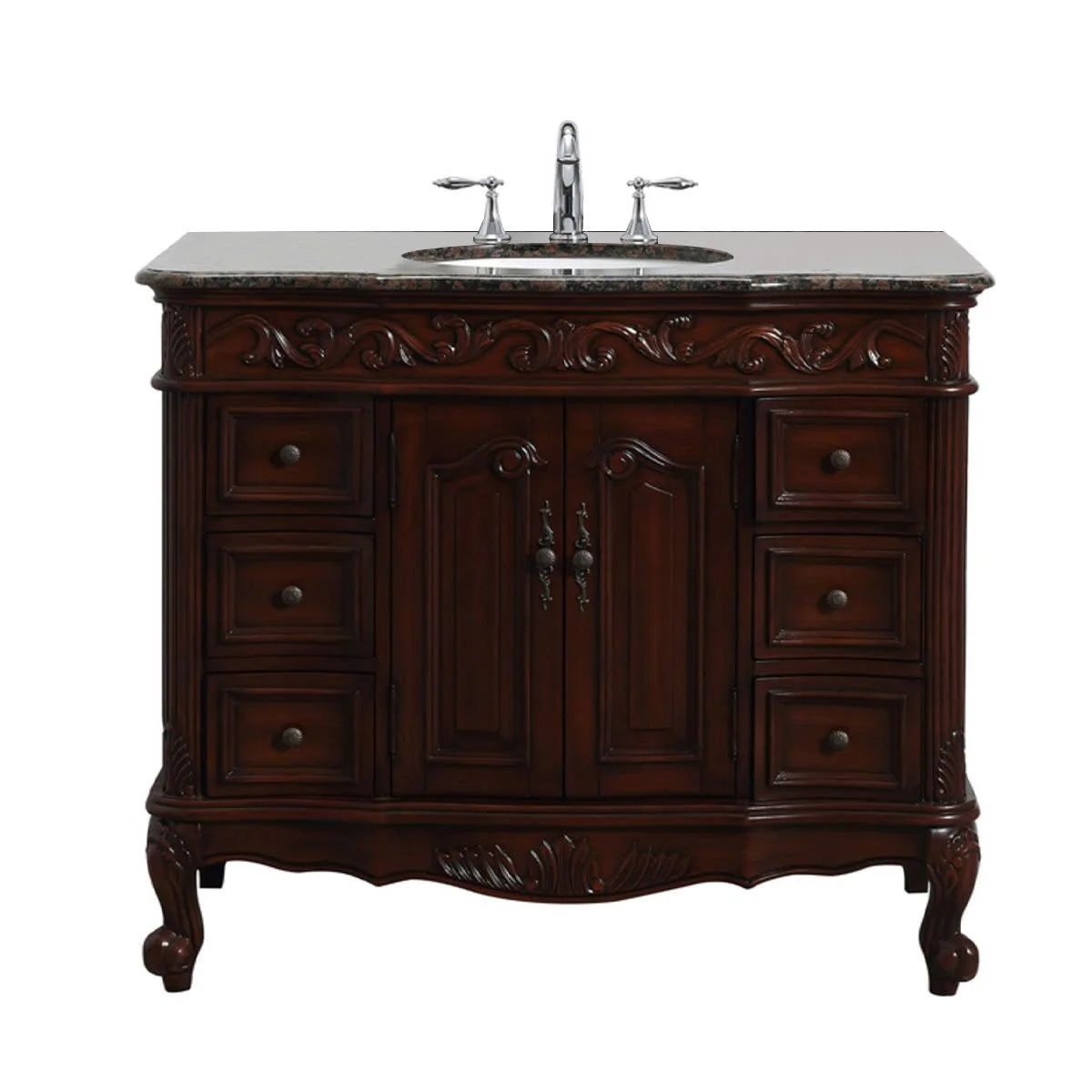 TỦ LAVABO BUCKINGHAM 42 INCH MÀU NÂU 2