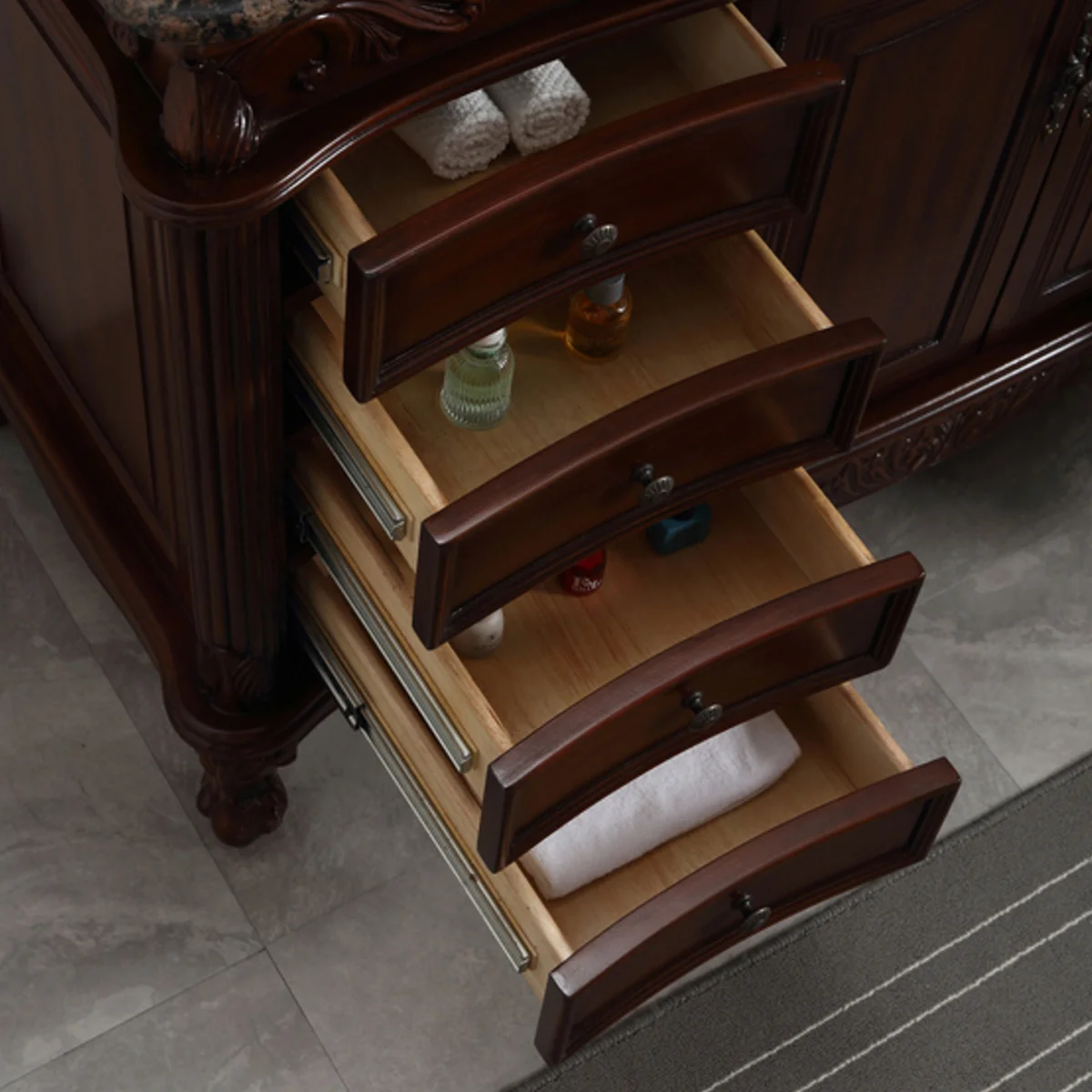 TỦ LAVABO BUCKINGHAM 48 INCH MÀU NÂU 2