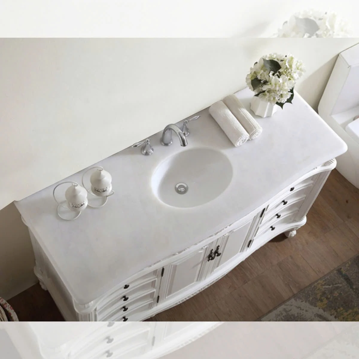TỦ LAVABO BUCKINGHAM 48 INCH MÀU TRẮNG 2