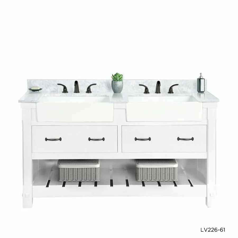 TỦ LAVABO FARMINGTON 61 INCH MÀU TRẮNG