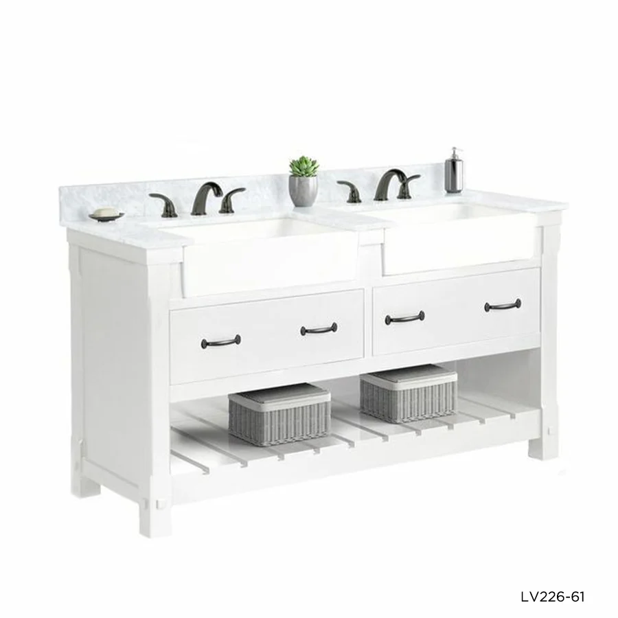 TỦ LAVABO FARMINGTON 61 INCH MÀU TRẮNG 2