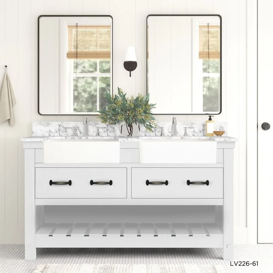 TỦ LAVABO FARMINGTON 61 INCH MÀU TRẮNG 4