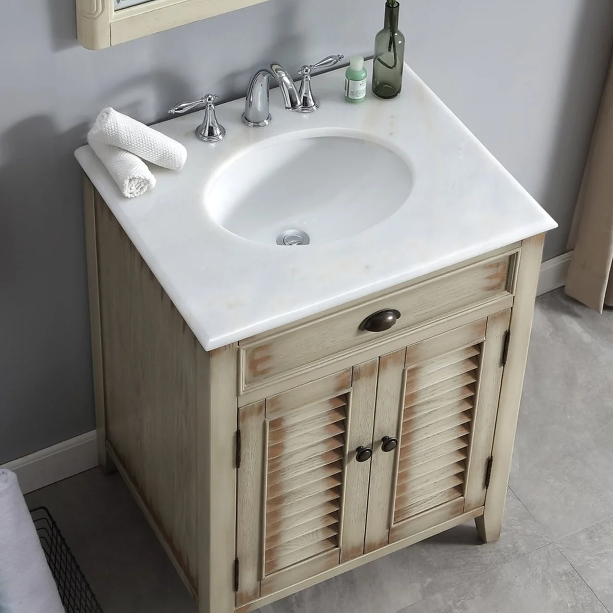 TỦ LAVABO PALM BEACH 26 INCH MÀU BE 2