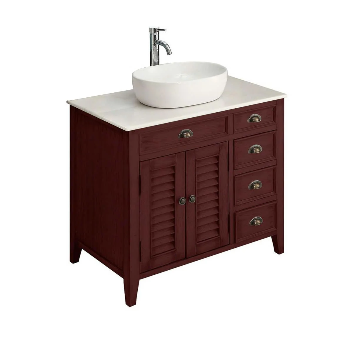 TỦ LAVABO PALM BEACH 36 INCH MÀU NÂU 2