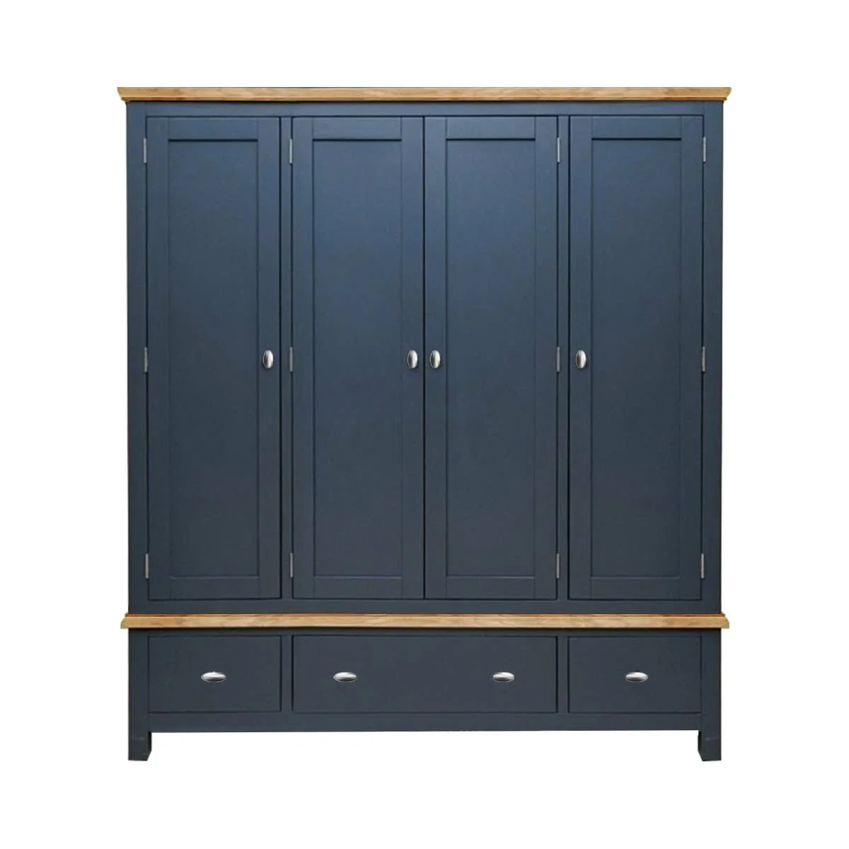 TỦ QUẦN ÁO HIGHGATE MÀU XÁM XANH 4 CÁNH