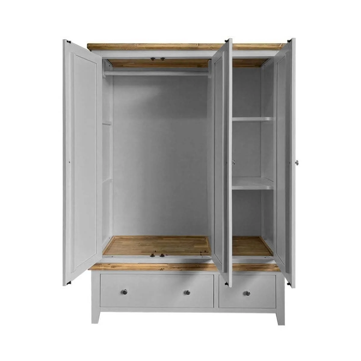 TỦ QUẦN ÁO WESCOTE MÀU XÁM 3 CÁNH 2