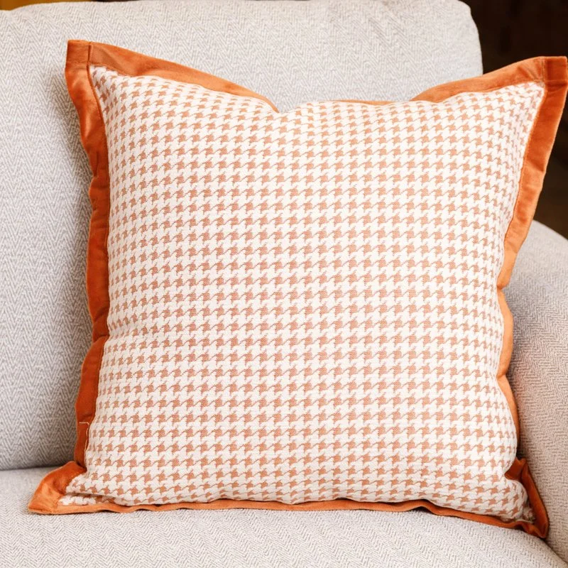 VỎ GỐI SOFA HOUSTON MÀU CAM 2